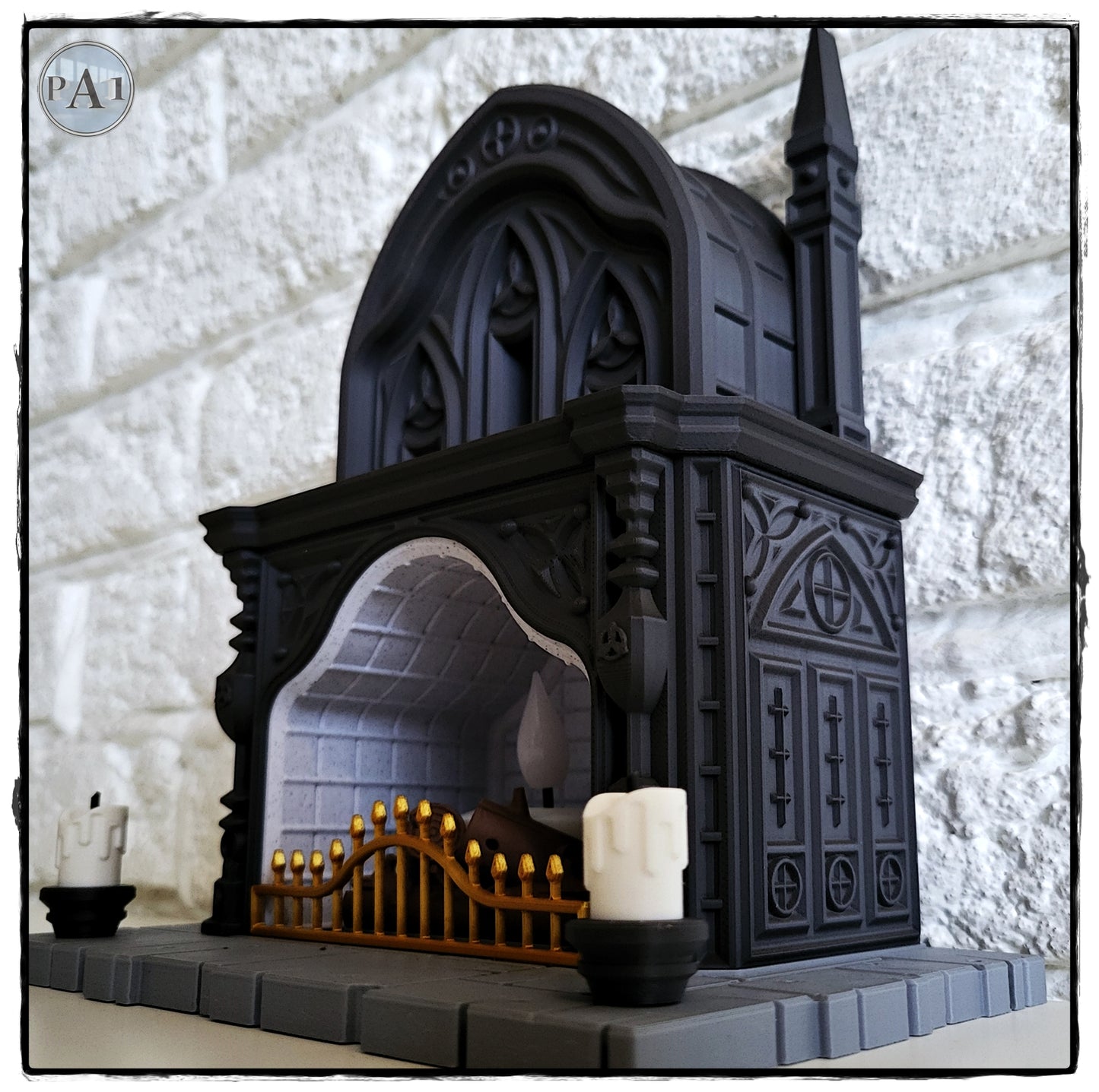 Halloween Gothic Tealight Fireplace
