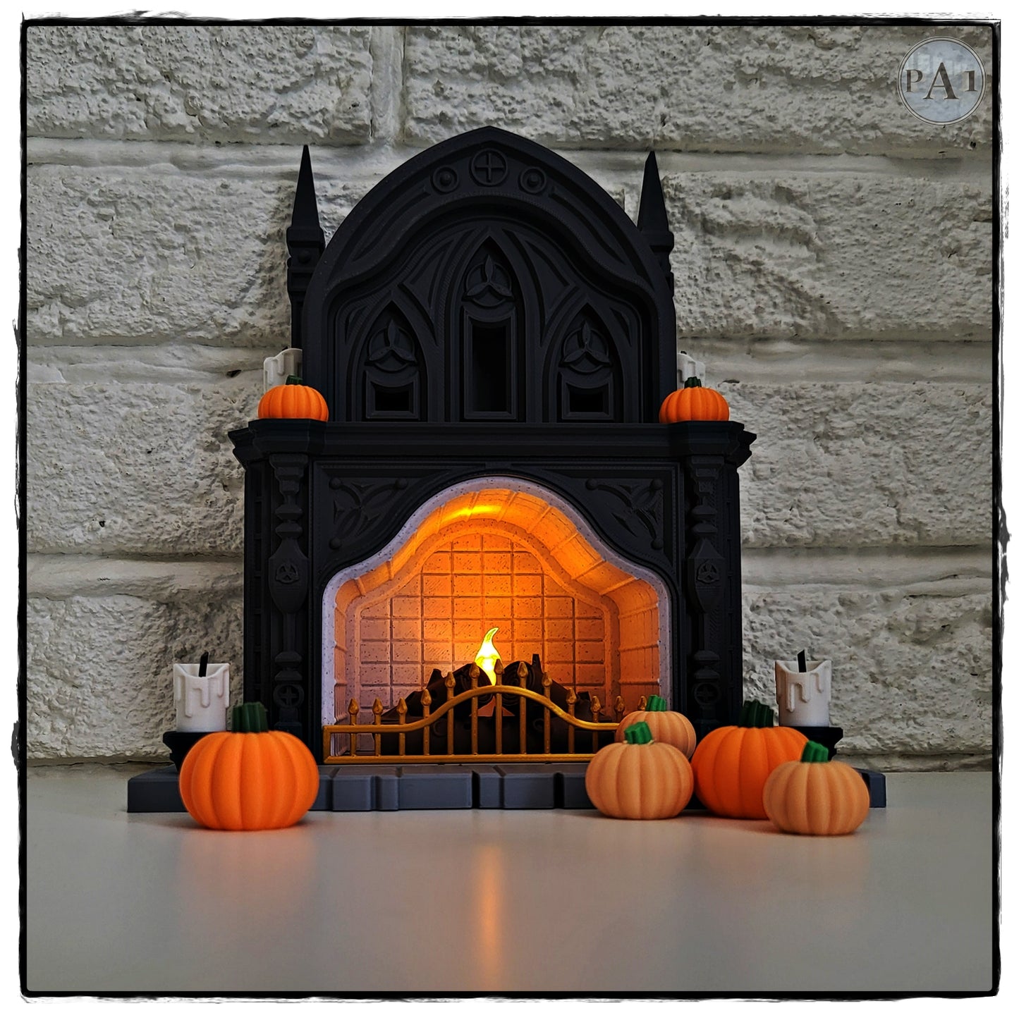Halloween Gothic Tealight Fireplace