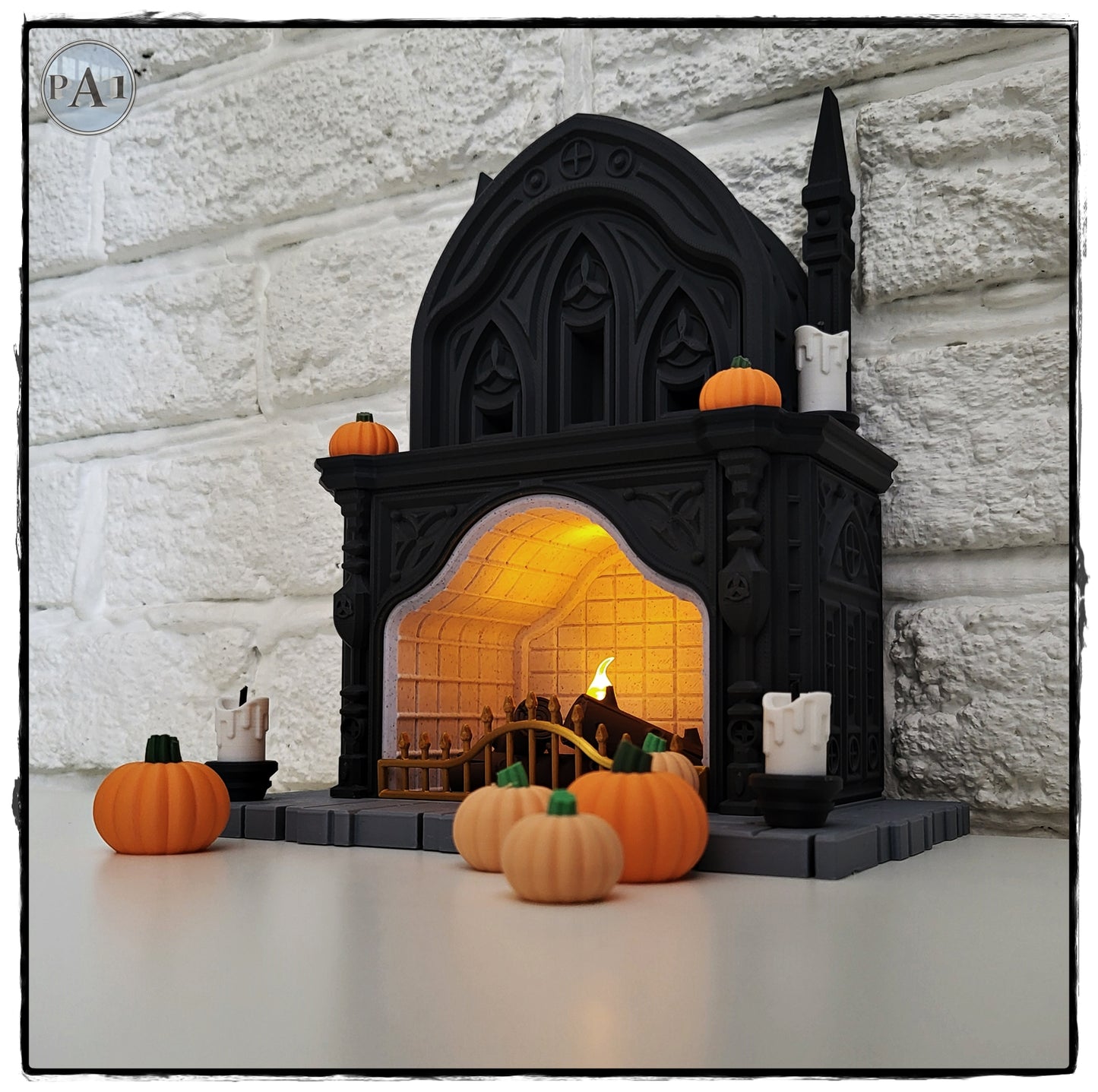 Halloween Gothic Tealight Fireplace