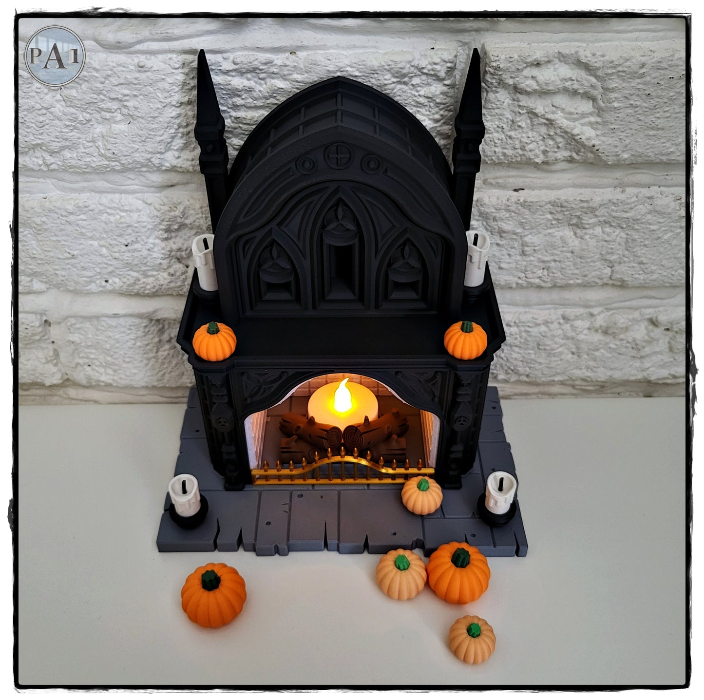 Halloween Gothic Tealight Fireplace