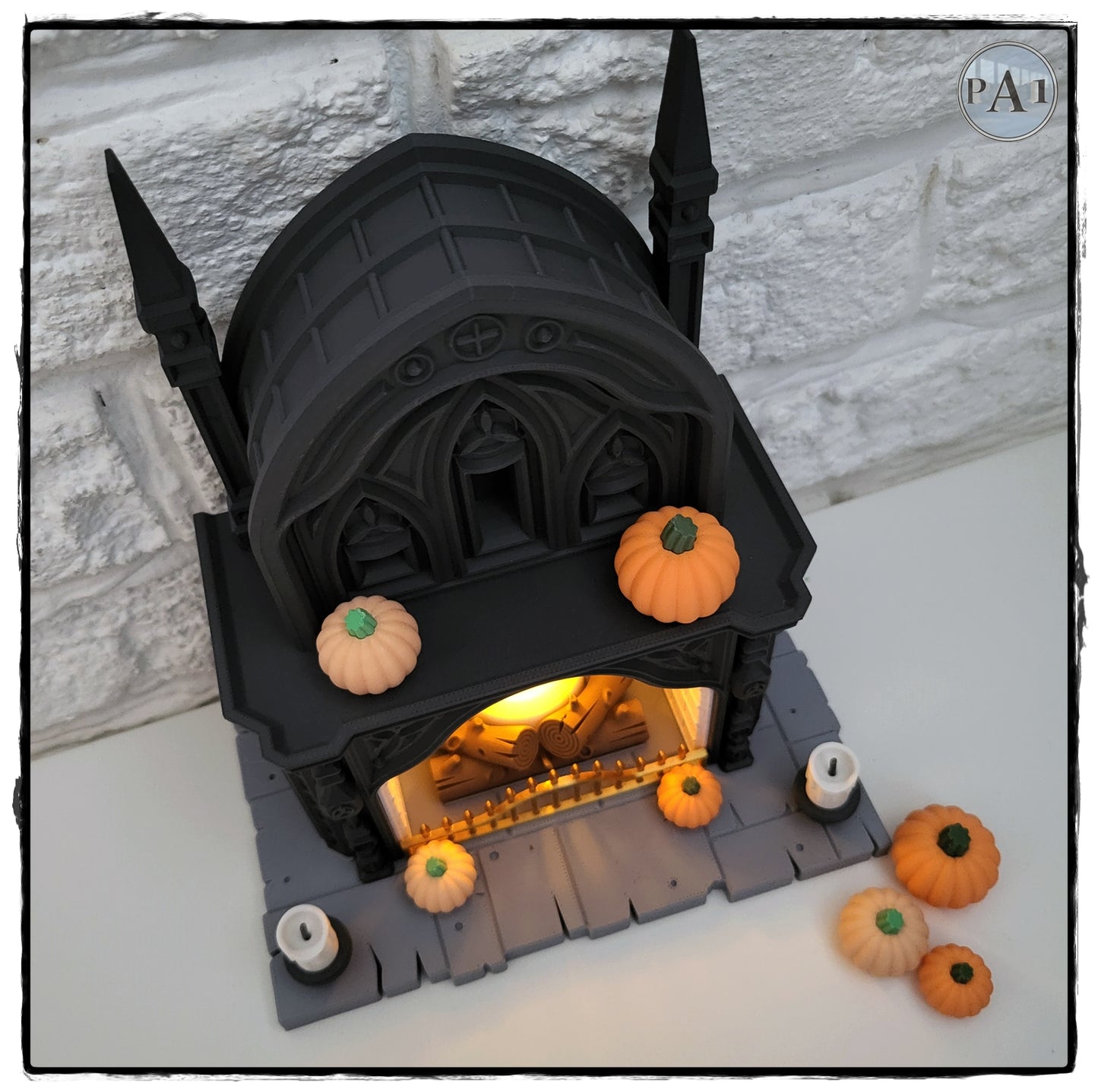 Halloween Gothic Tealight Fireplace
