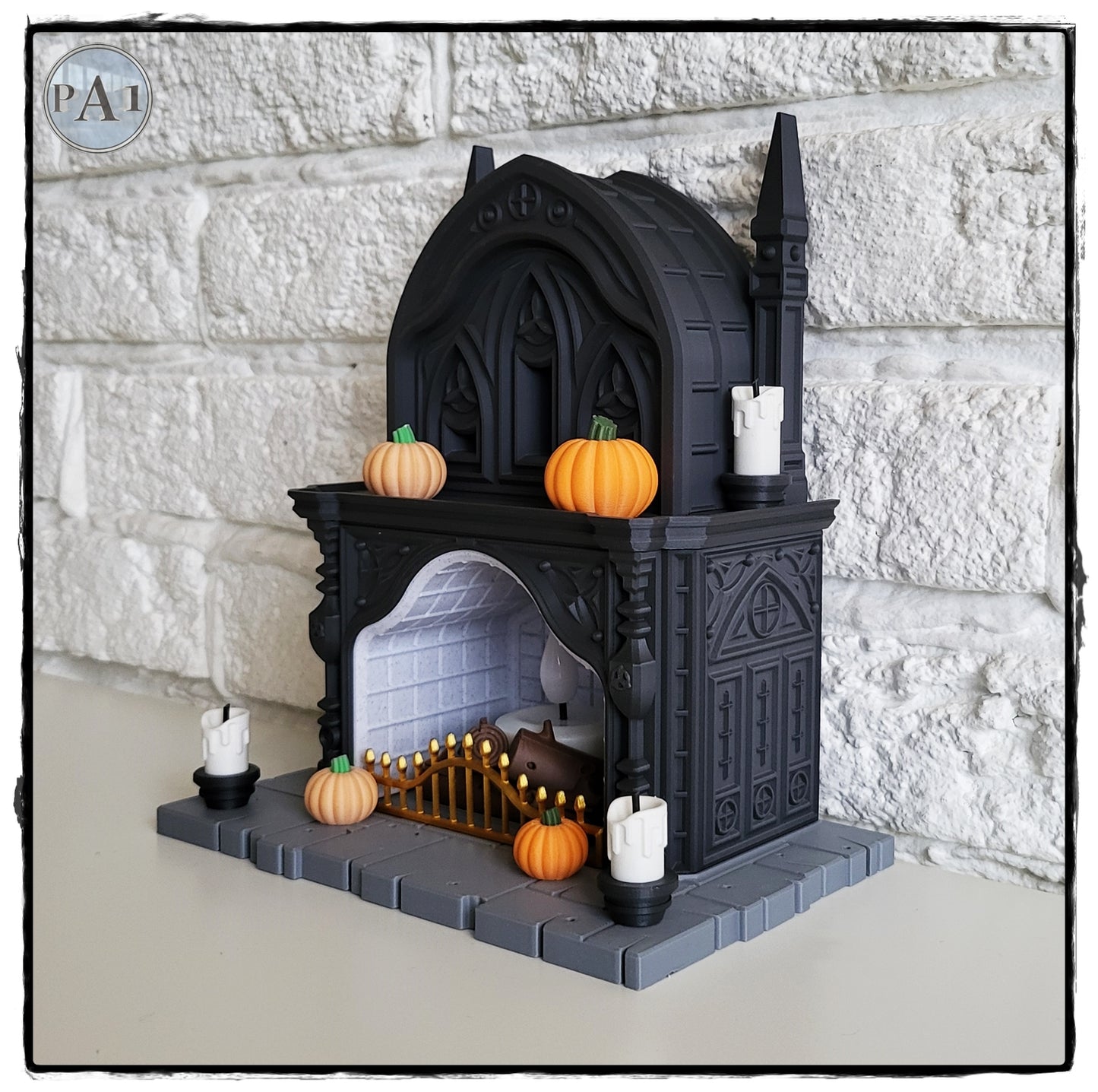 Halloween Gothic Tealight Fireplace