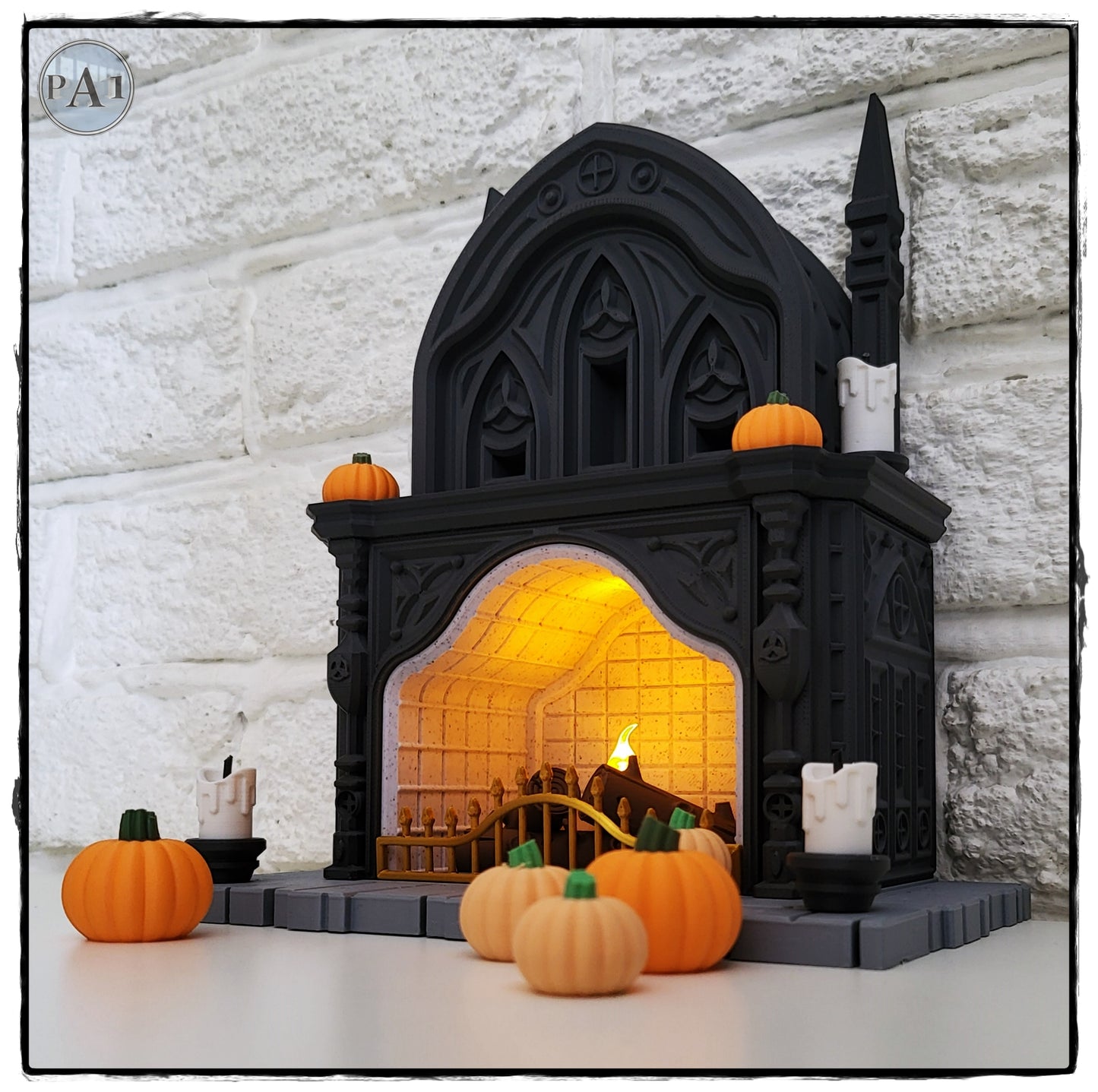 Halloween Gothic Tealight Fireplace