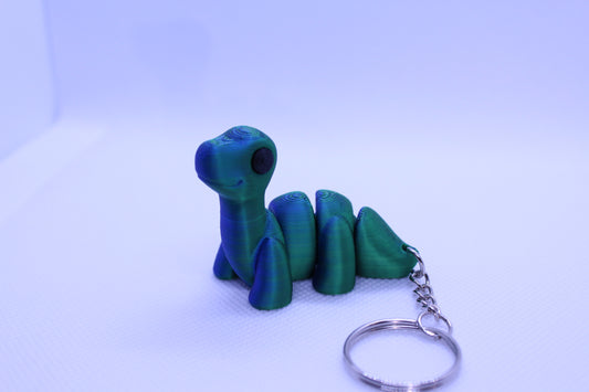 Brontosaurus Keychain